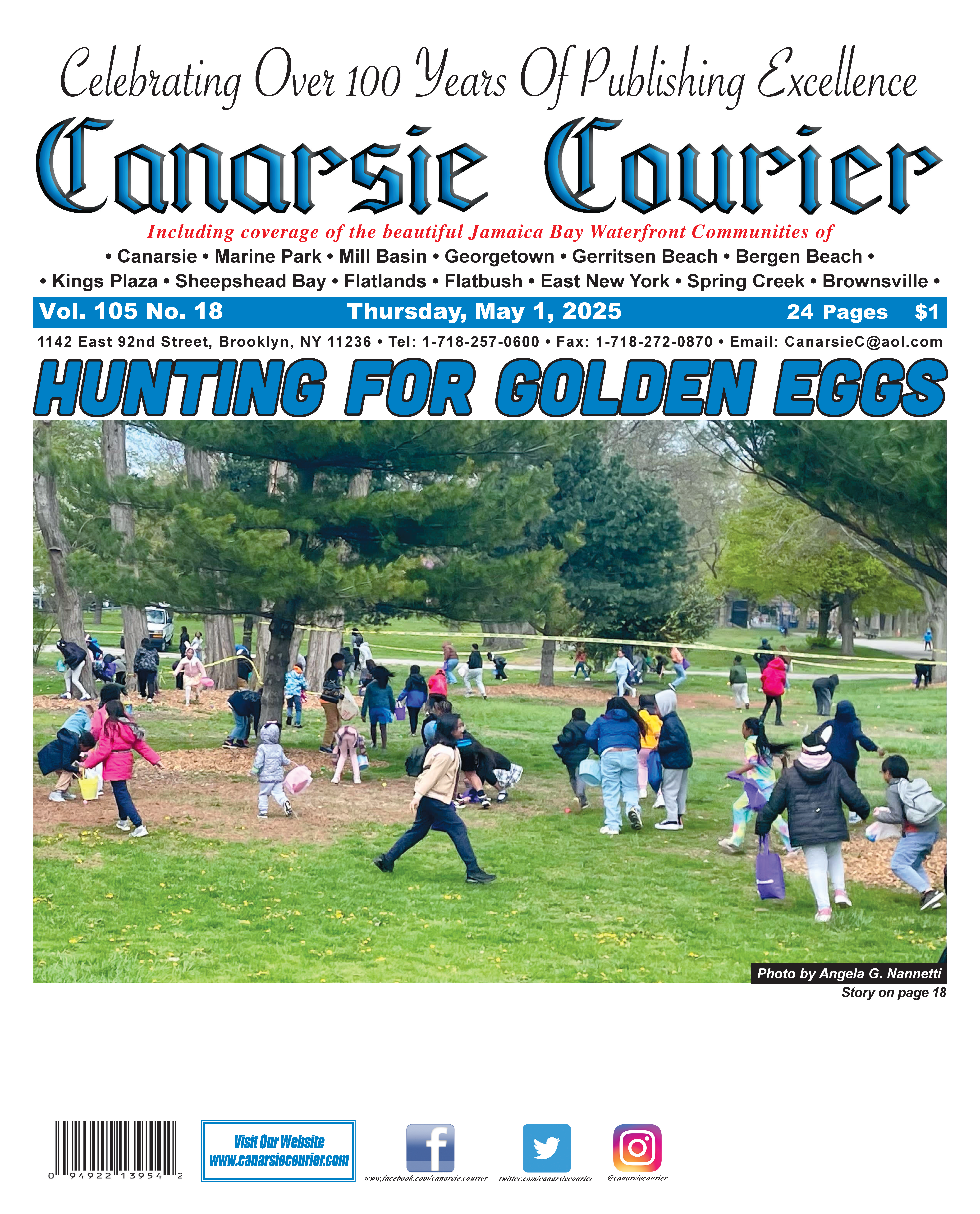 Vol. 105 No. 18 Thursday, May 1, 2025