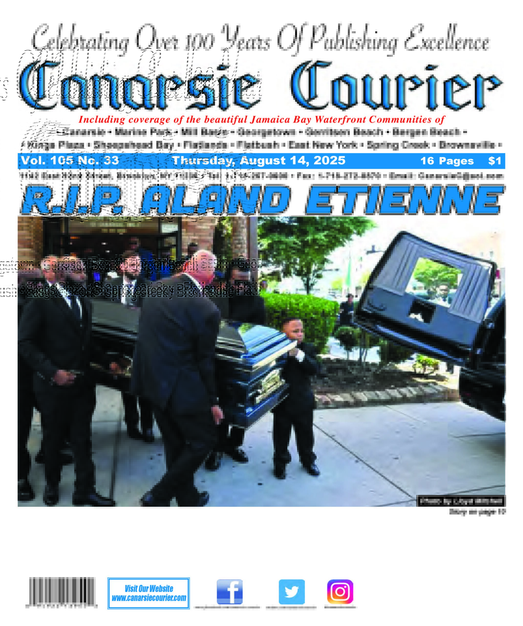 Vol. 105 No. 33 Thursday, August 14, 2025