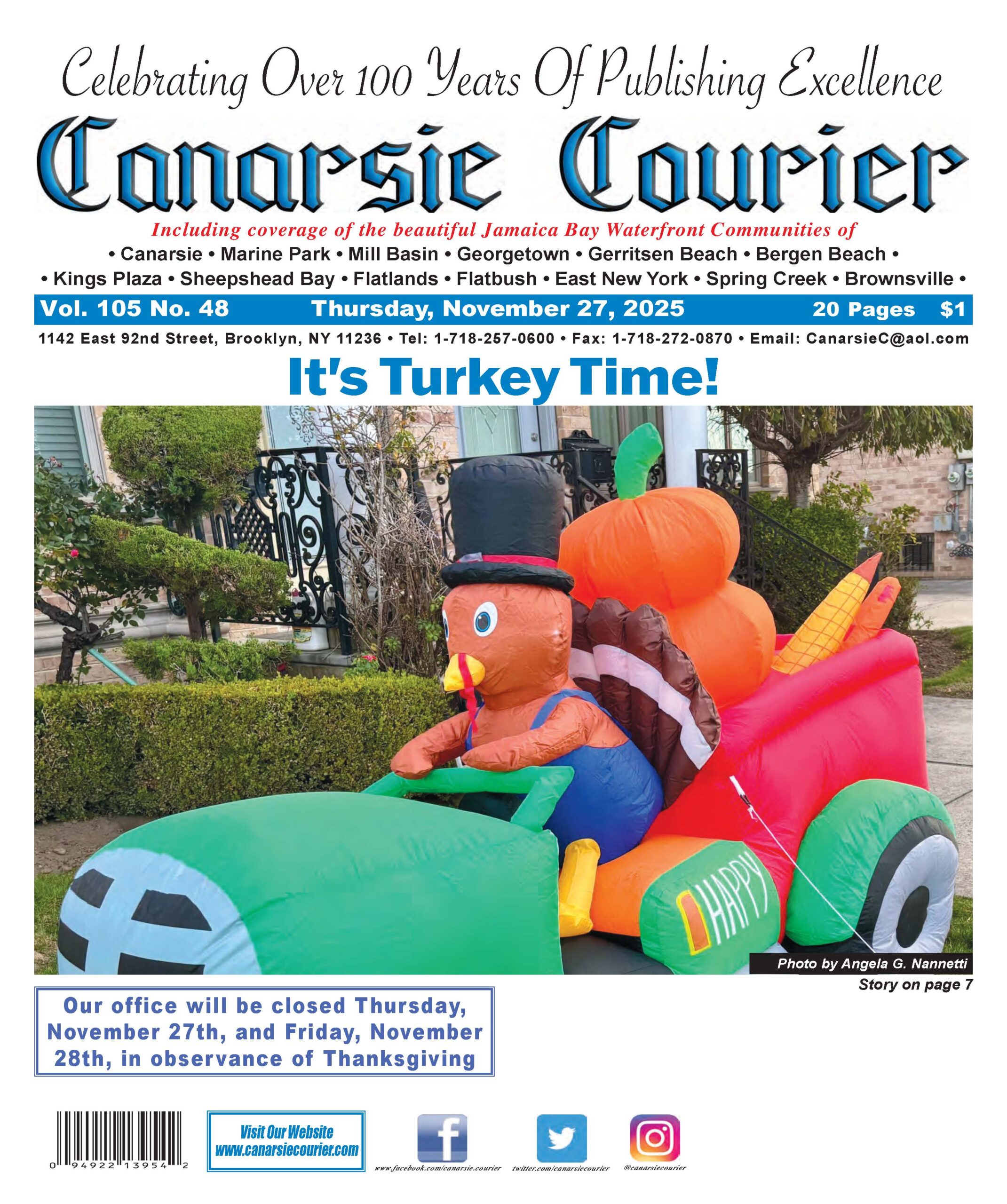 Vol. 105 No. 48 Thursday, November 27, 2025