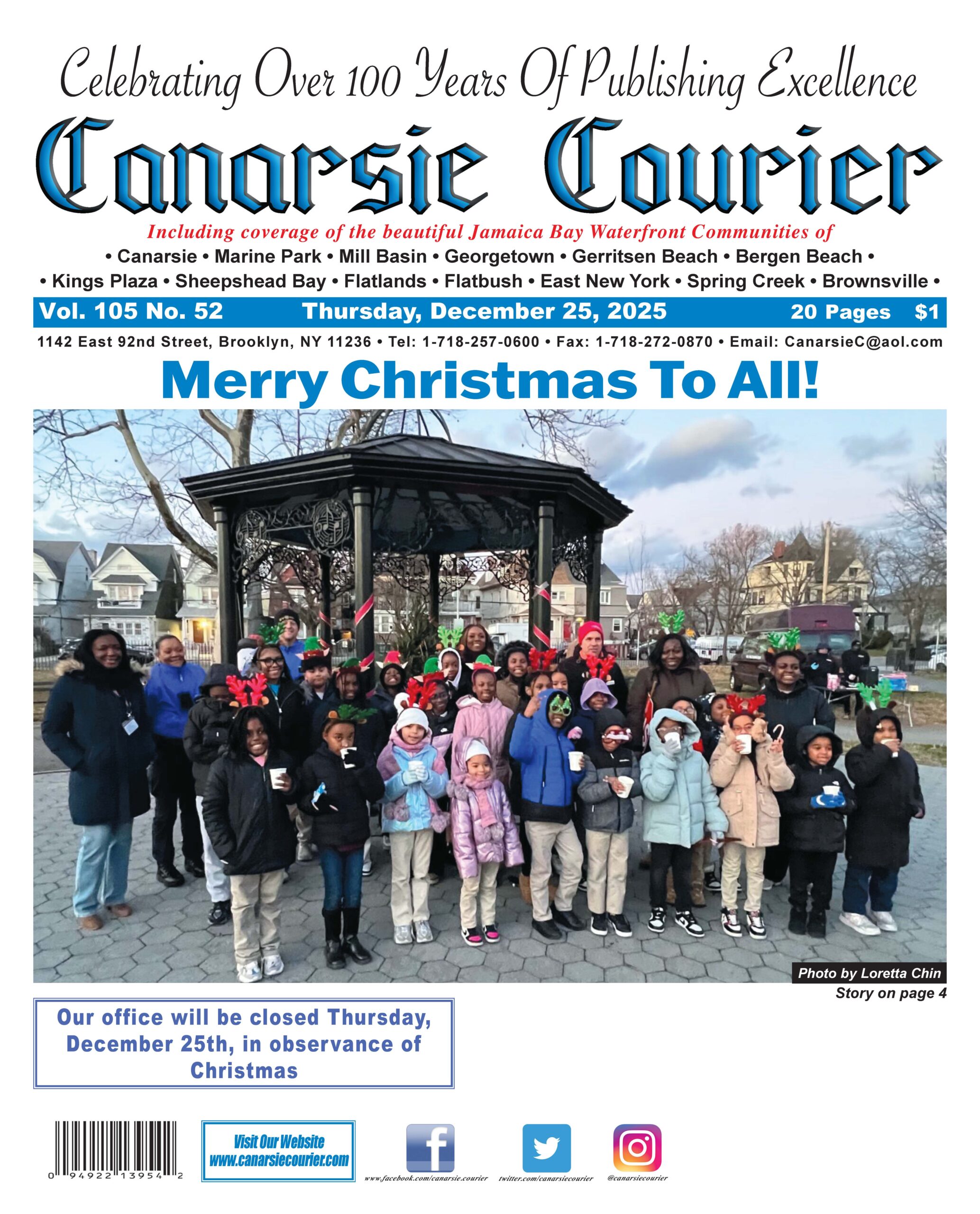 Vol. 105 No. 52 Thursday, December 25, 2025