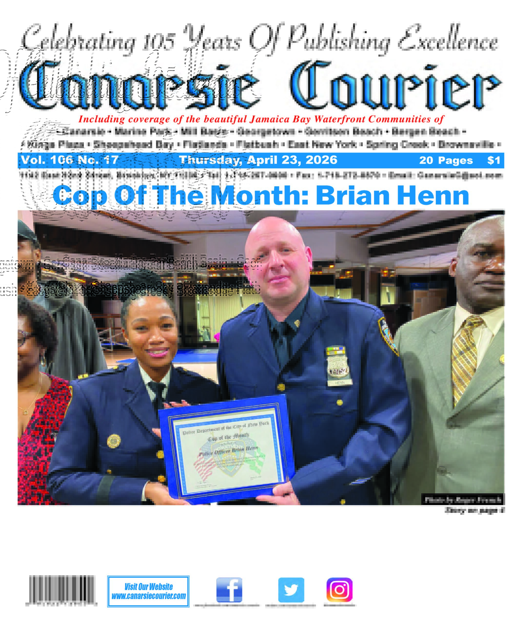 Vol. 106 No. 17 Thursday, April 23, 2026