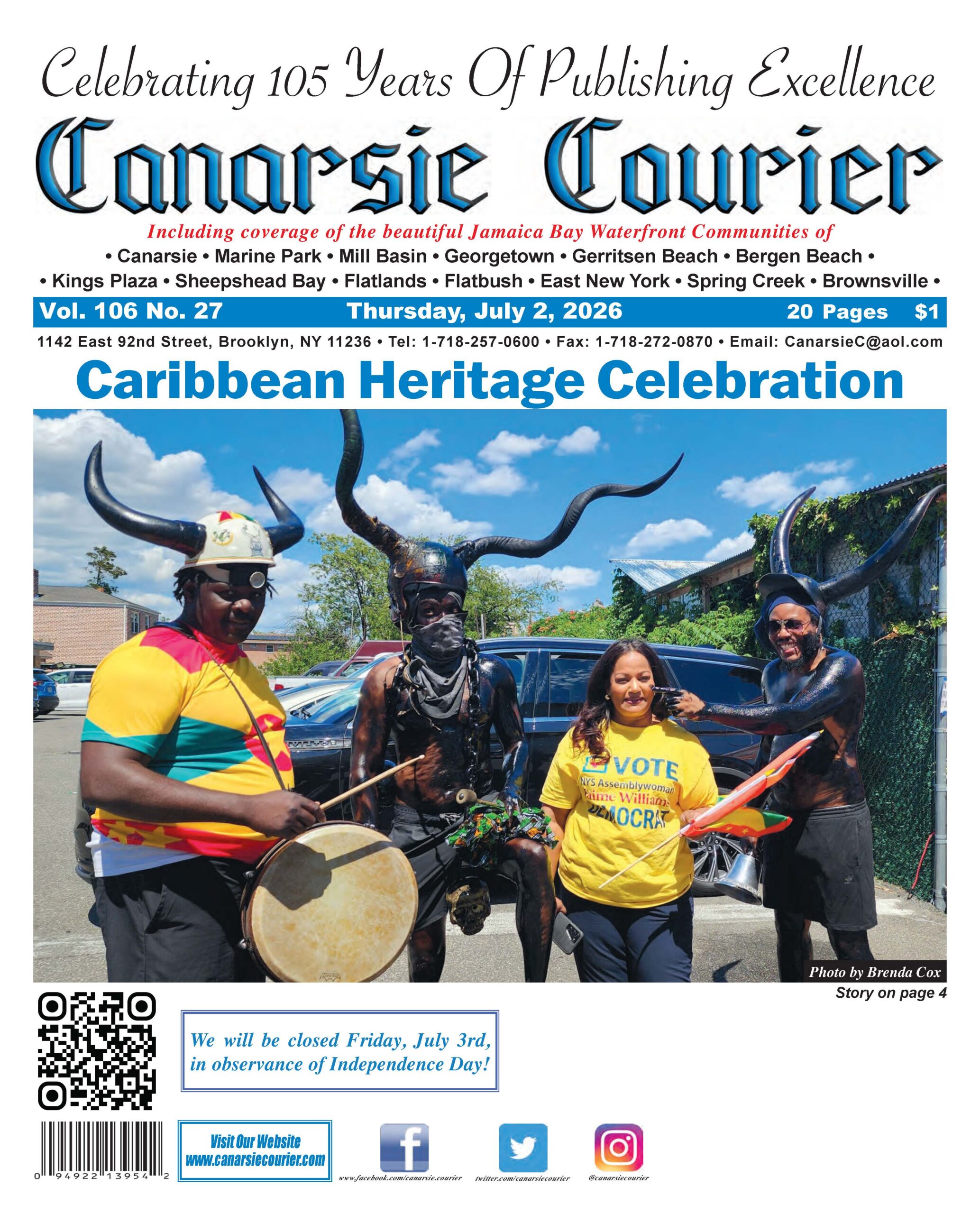 Vol. 106 No. 27 Thursday, July 2, 2026