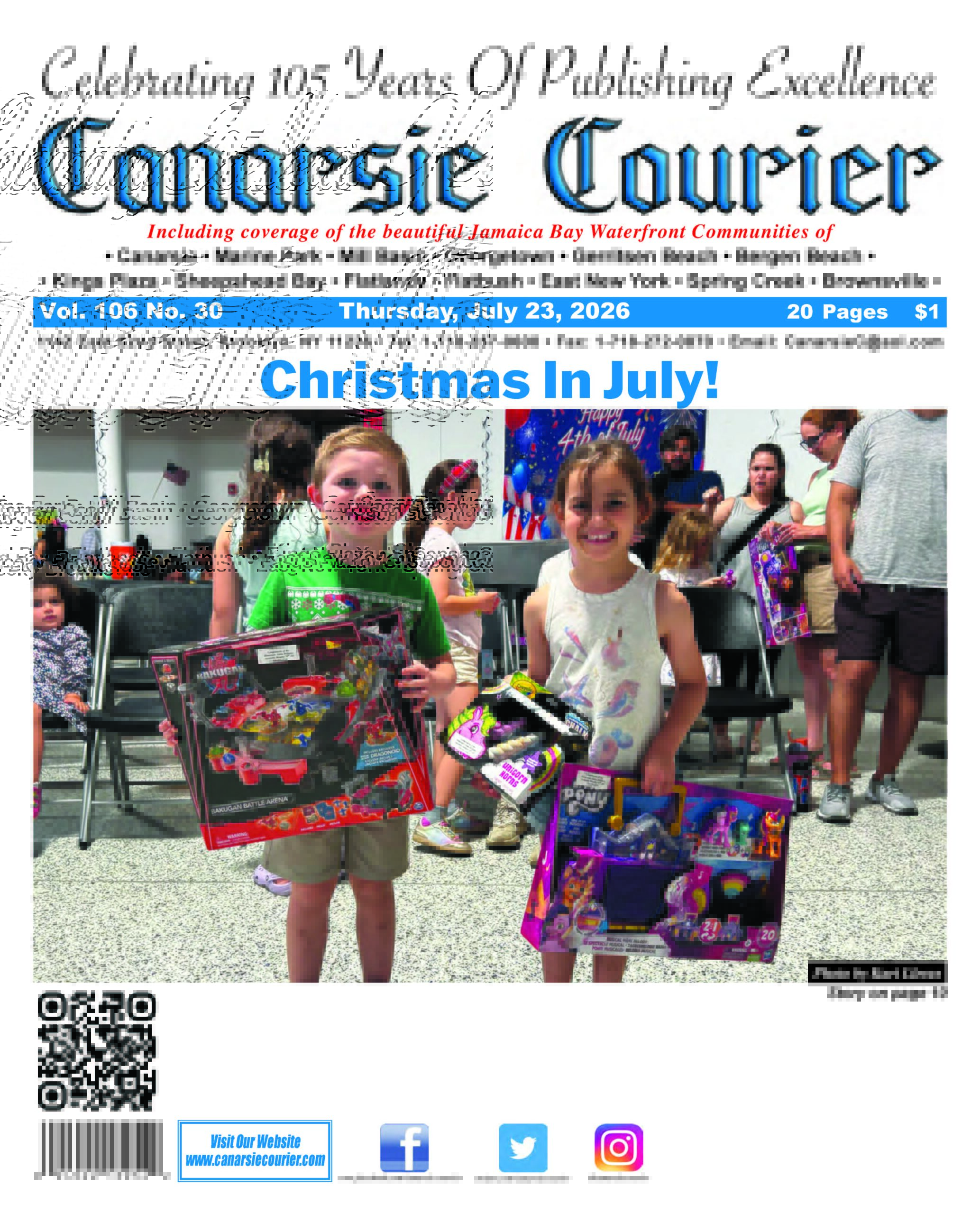Vol. 106 No. 30 Thursday, July 23, 2026