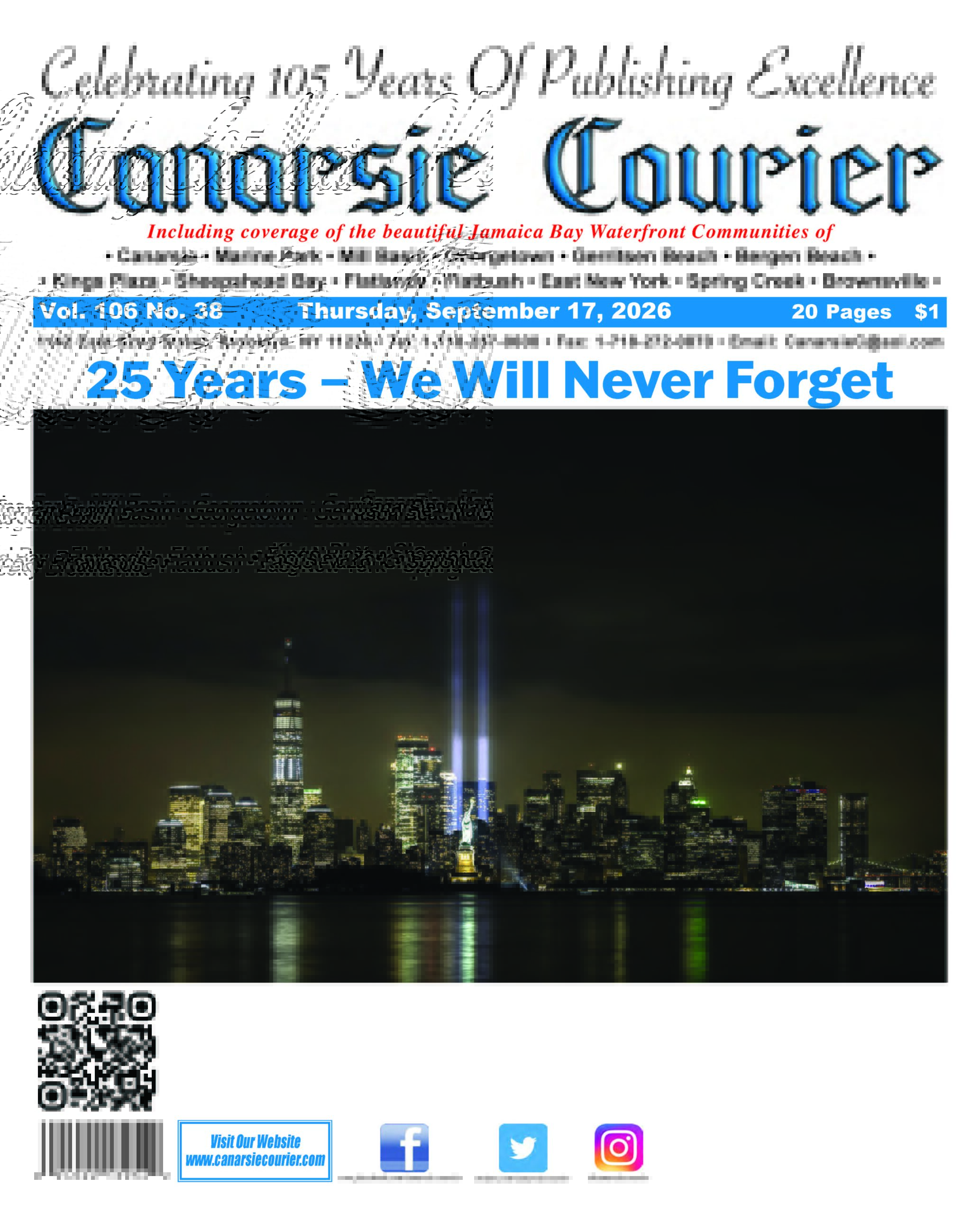 Vol. 106 No. 38 Thursday, September 17, 2026