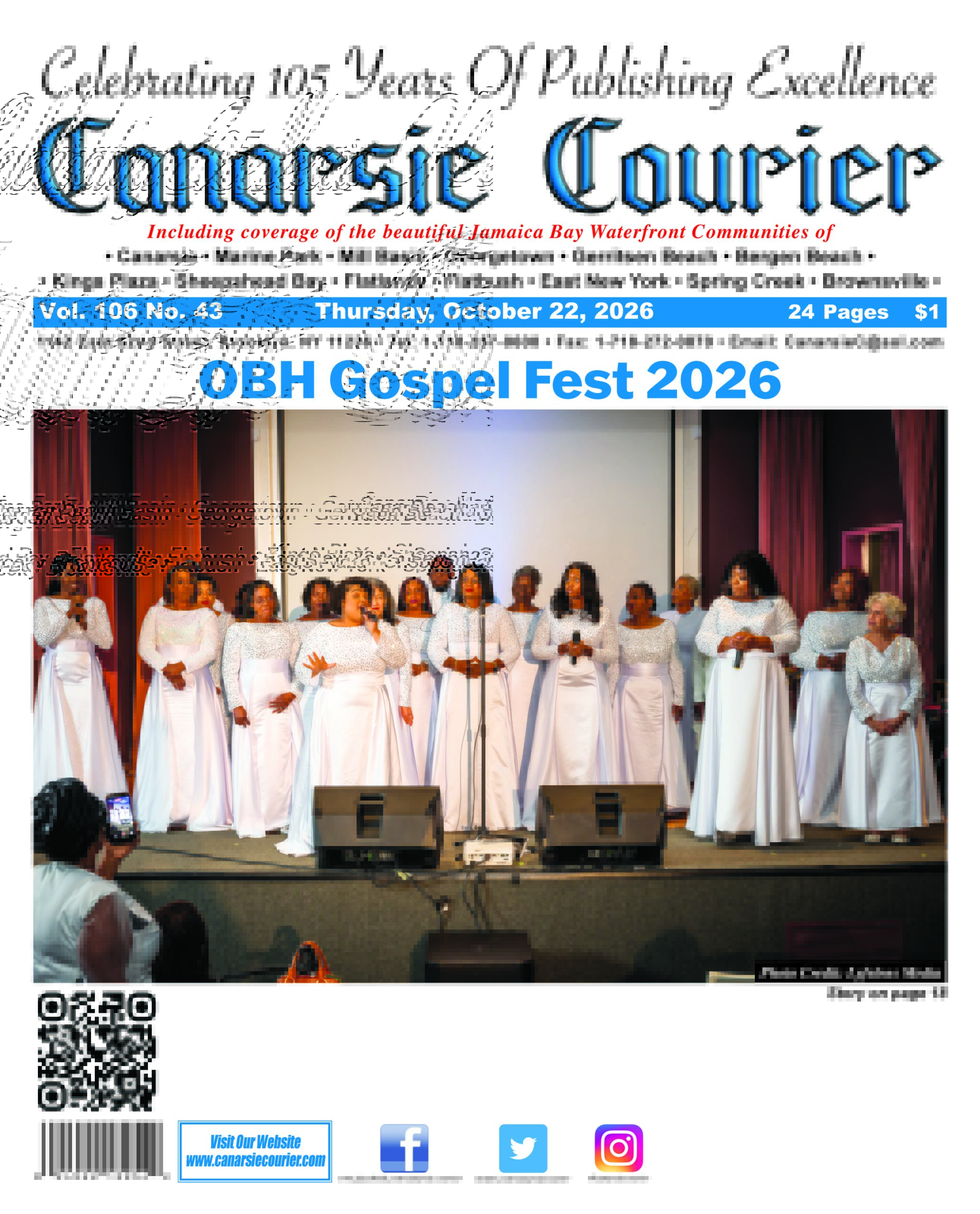 Vol. 106 No. 43 Thursday, October 22, 2026