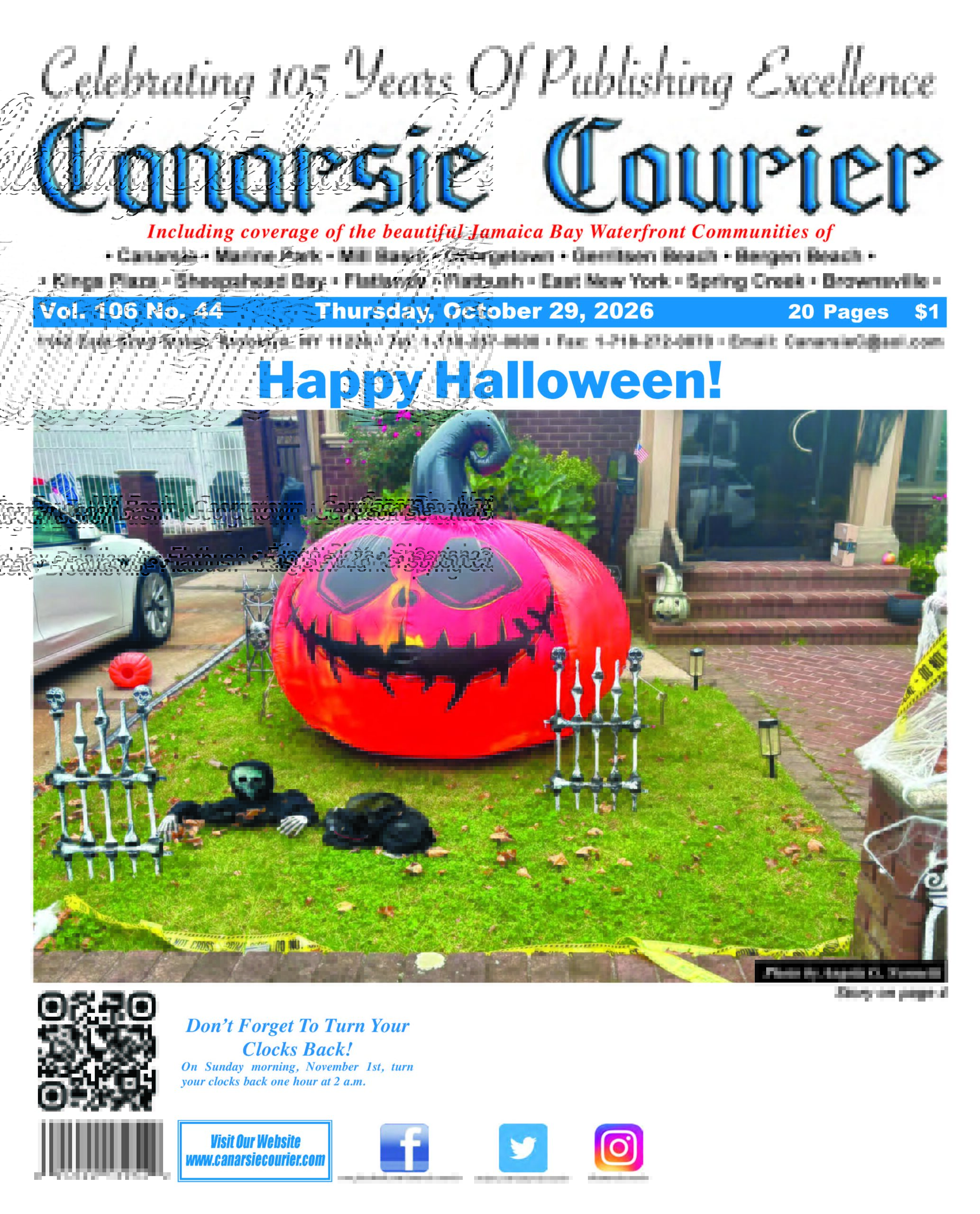 Vol. 106 No. 44 Thursday, October 29, 2026